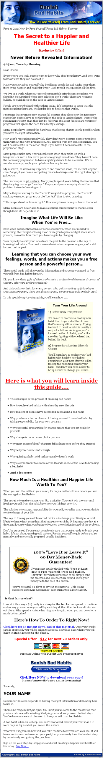 Banish Bad Habits MRR eBook - Image 2