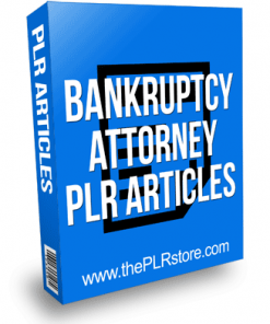 Bankruptcy Attorney PLR Articles