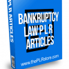 Bankruptcy Law PLR Articles