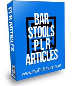 Bar Stools PLR Articles