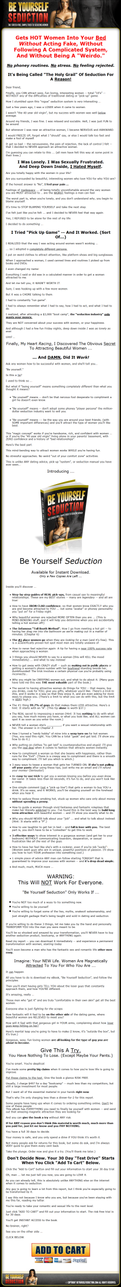 Be Yourself Seduction Ebook MRR - Image 2