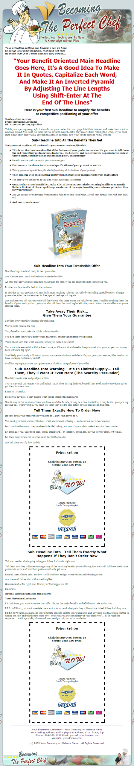 Becoming the Perfect Chef MRR eBook - Image 2