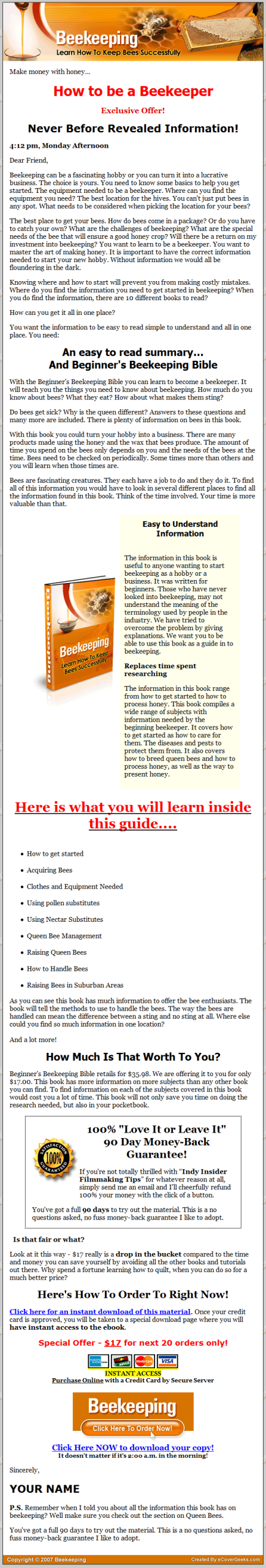 Bee Keeping PLR Ebook - Image 2