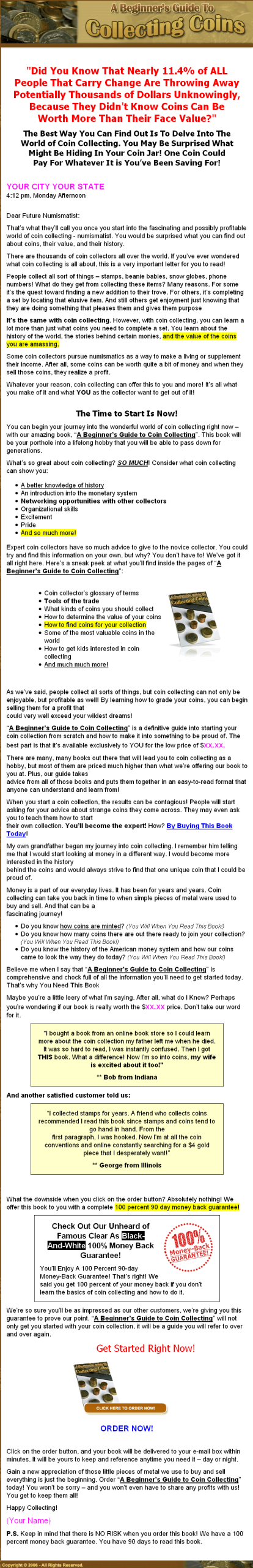 Guide To Collecting Coins PLR Ebook - Image 2