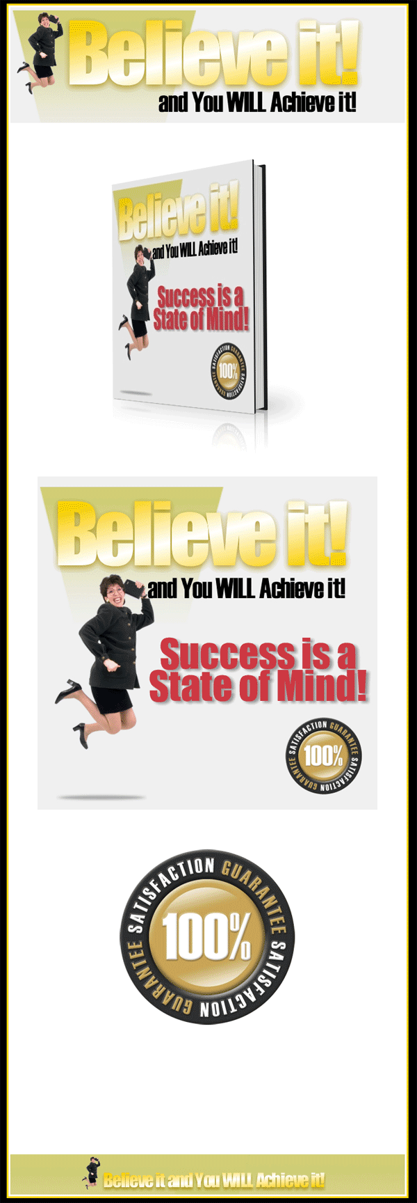 Believe It and Achieve It PLR Ebook