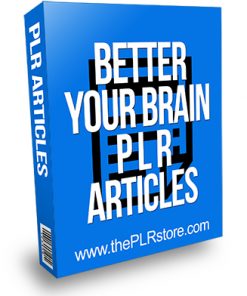 Better Your Brain PLR Articles