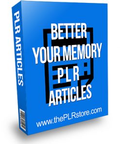 Better Your Memory PLR Articles