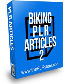 Biking PLR Articles 2