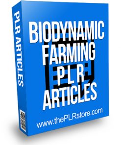 Biodynamic Farming PLR Articles