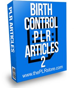 Birth Control PLR Articles 2