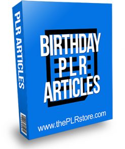 Birthday PLR Articles