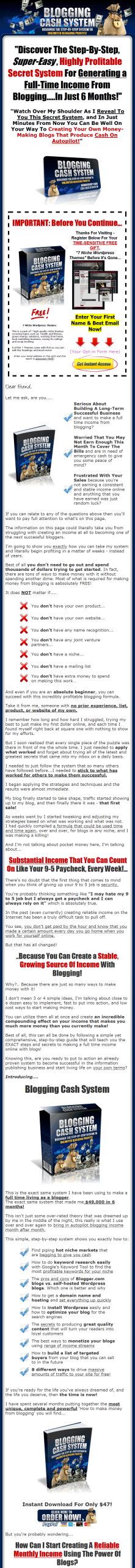 Blogging Cash System PLR Videos - Image 2