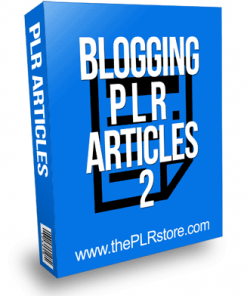 Blogging PLR Articles 2 with Private Label Rights