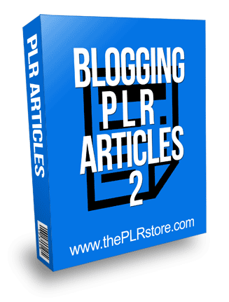 Blogging PLR Articles 2 with Private Label Rights