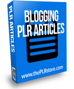 Blogging PLR Articles