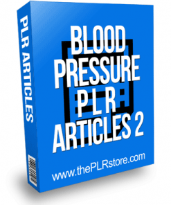 Blood Pressure PLR Articles 2