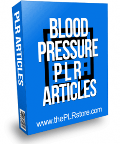 Blood Pressure PLR Articles