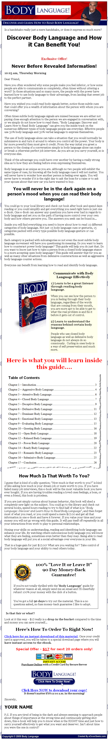 Body Language PLR Ebook - Image 2