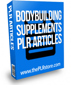 bodybuilding supplements plr articles