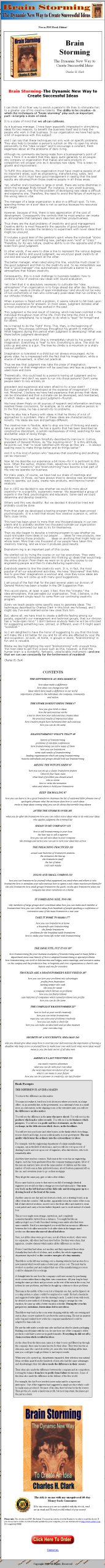 Brain Storming PLR eBook - Image 2