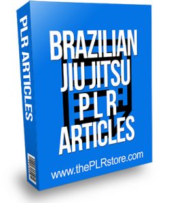 Brazilian Jiu Jitsu PLR Articles