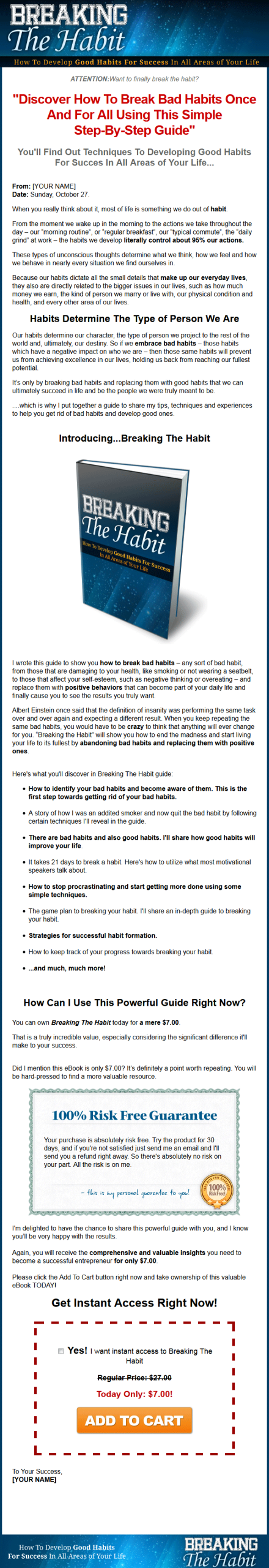 Breaking The Habit MRR Ebook Package - Image 2