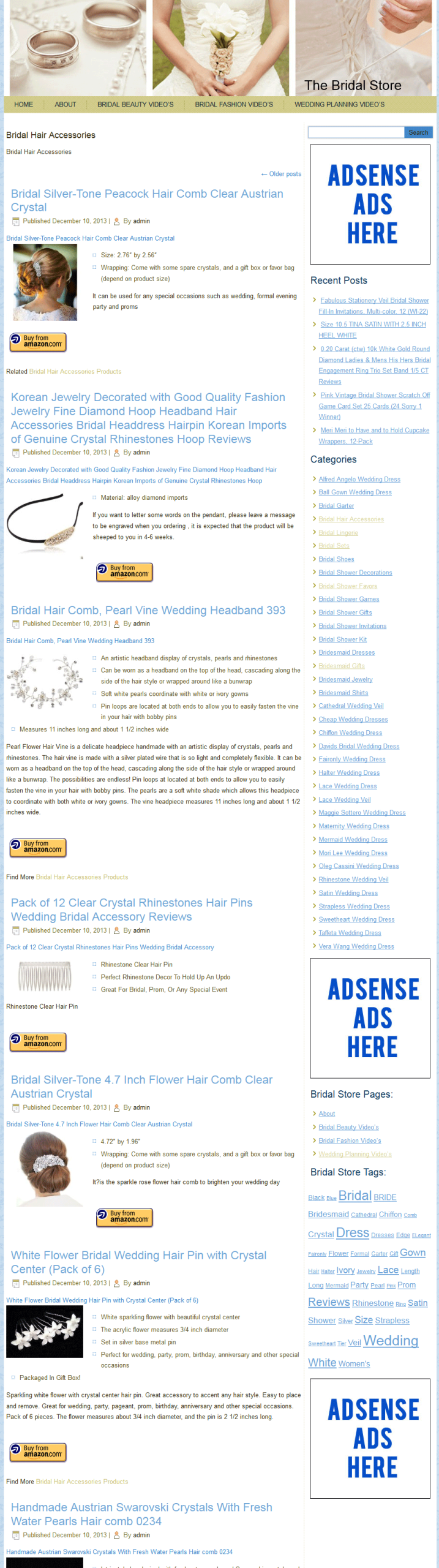 Bridal PLR Amazon Store Website - Image 3