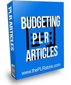 Budgeting PLR Articles