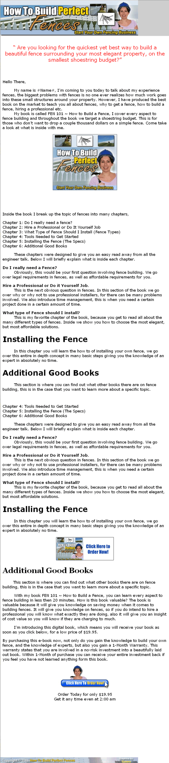 Building The Perfect Fence PLR Ebook - Image 2