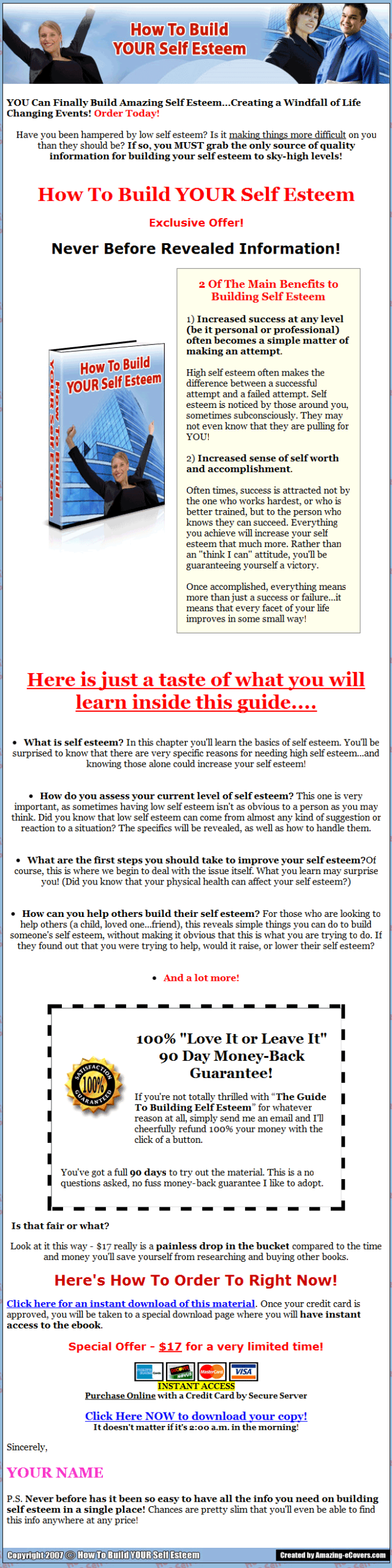 Building Self Esteem PLR Ebook with Private Label Rights - Image 2
