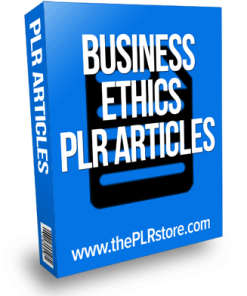 business ethics plr articles