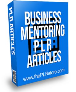 Business Mentoring PLR Articles