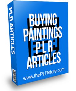 Buying Paintings PLR Articles