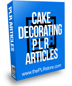 Cake Decorating PLR Articles with Private Label Rights