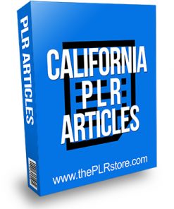 California PLR Articles
