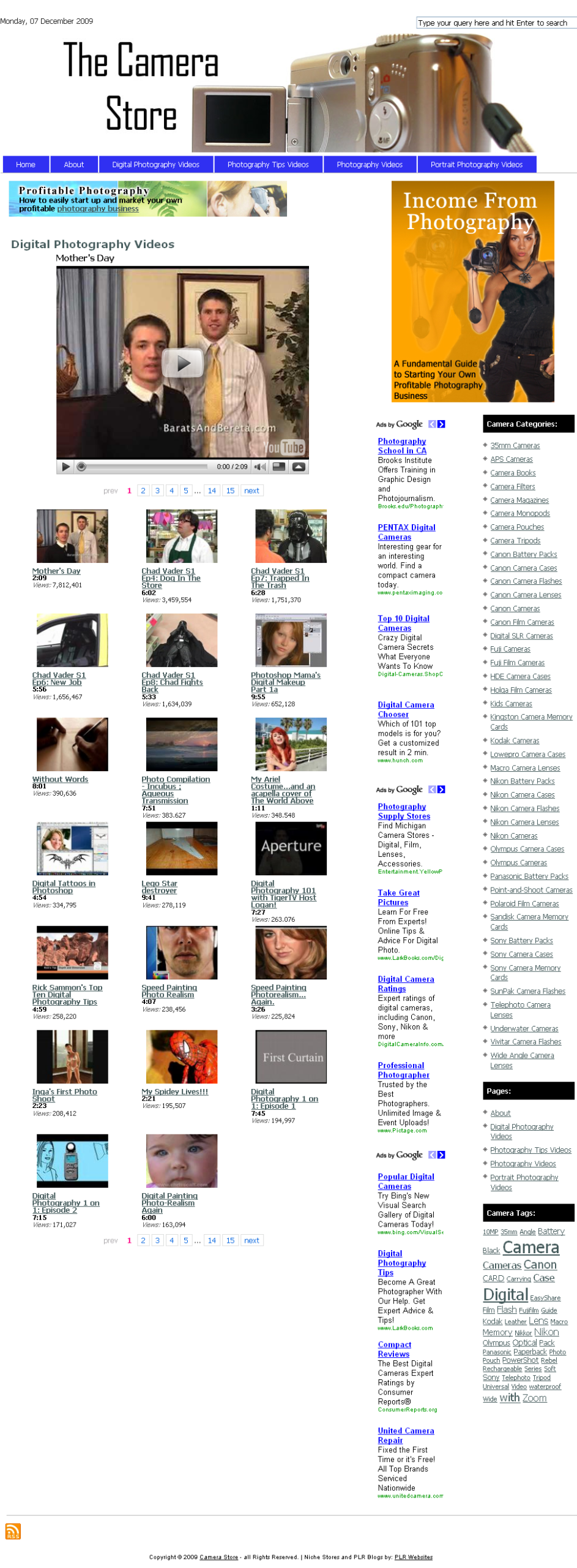 Camera Store Amazon Pre-Loaded PLR Website Store - Image 3