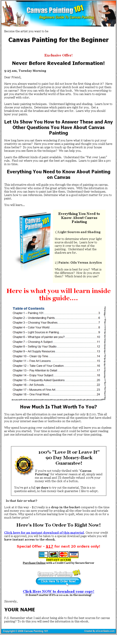 Canvas Painting 101 MRR eBook - Image 2