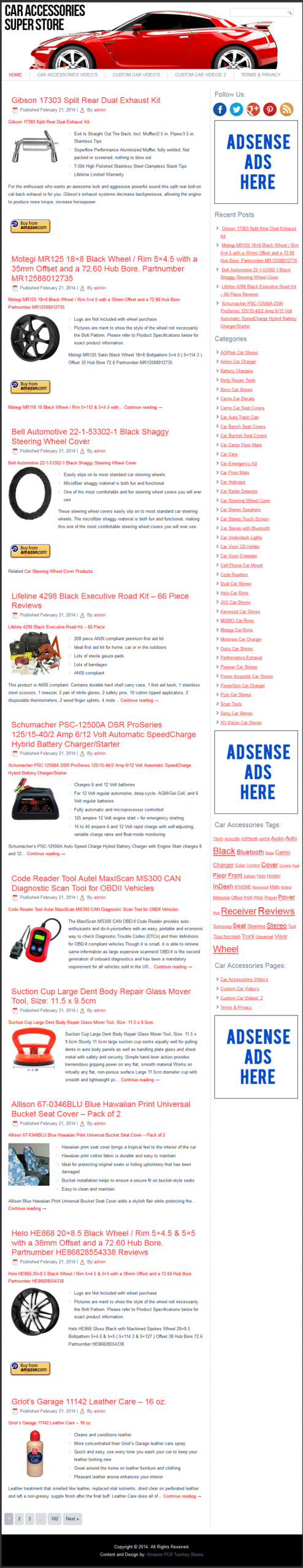 Car Accessories PLR Amazon Store Website - Image 2