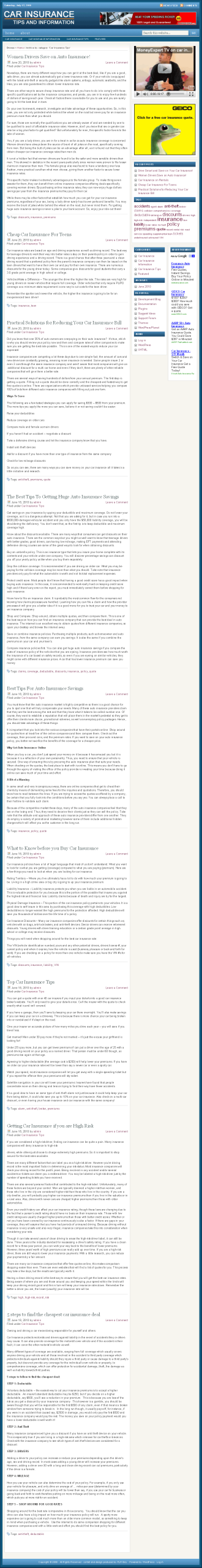 Car Insurance PLR Website with Adsense - Image 3