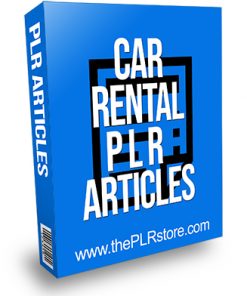 Car Rental PLR Articles