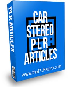 Car Stereo PLR Articles