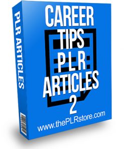 Career Tips PLR Articles
