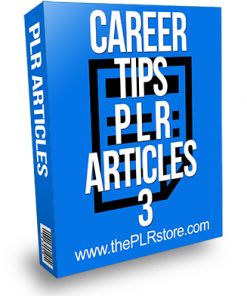 Career Tips PLR Articles 3