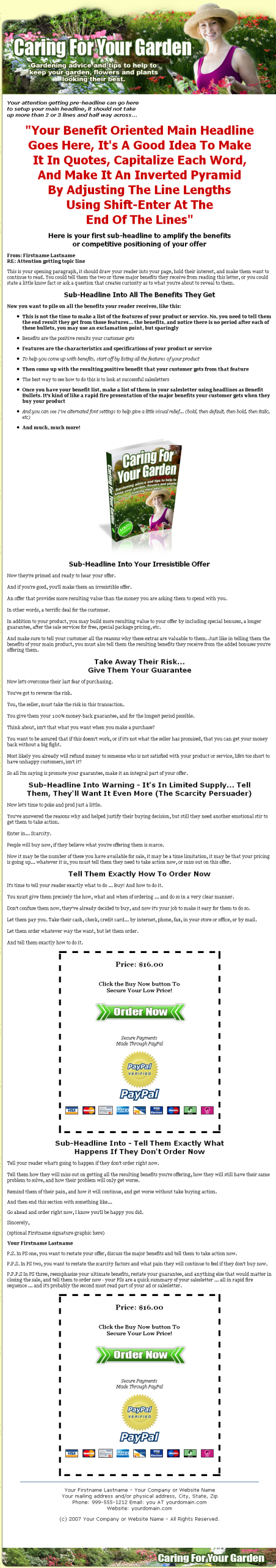 Caring for Your Garden MRR eBook - Image 2