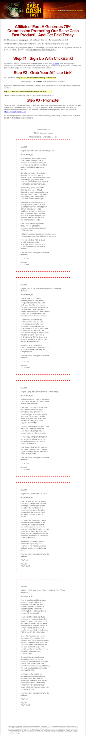 How To Raise Cash Fast High Quality PLR Ebook - Image 4