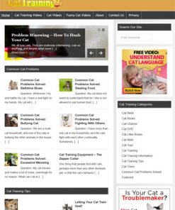 Cat Training PLR Website