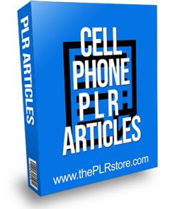 Cell Phone PLR Articles