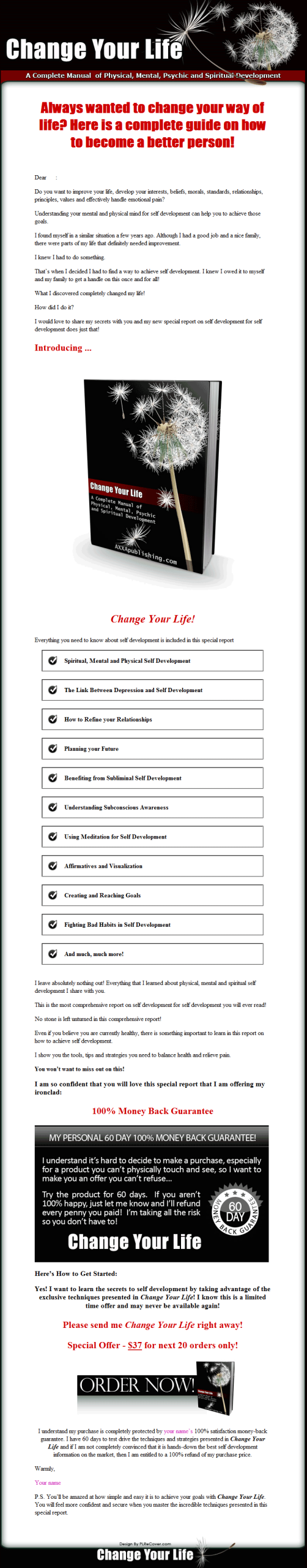 Change Your Life PLR Ebook - Image 2