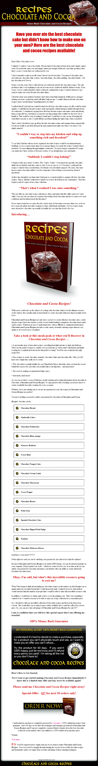 Chocolate and Cocoa Recipes PLR Ebook - Image 2