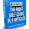 Choosing the right Golf Clubs PLR Articles